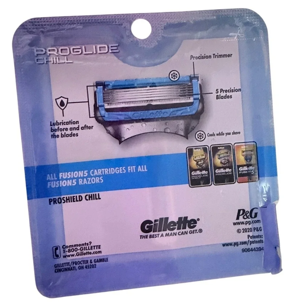 Gillette Proglide Chill Cartridge 4 Pack Men's *Free Shipping*